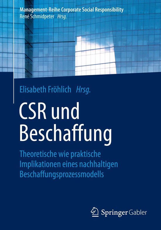 Business and Economics (German Language) - CSR und Beschaffu ... - cover