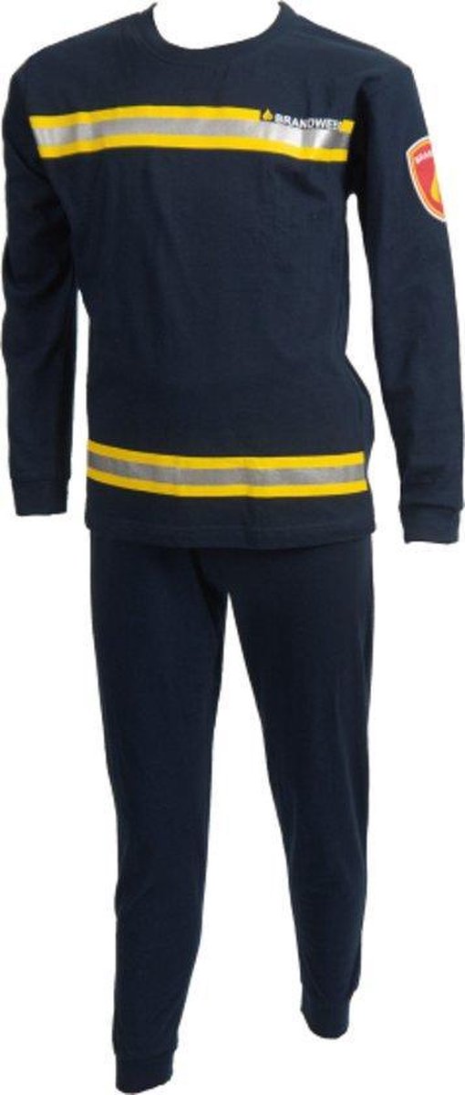 Fun2Wear Brandweer pyjama Navy - Maat 152