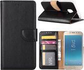 Xssive Hoesje voor Samsung Galaxy J2 Pro (2018) J250 / Samsung Galaxy Grand Prime Pro - Book Case - geschikt voor 3 pasjes - Zwart