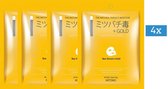 Mitomo  Gold & BeeVenom Gezichtsasker - Japans  Gezichtsmasker Verrijkt Met o.a Hyaluronzuur - Oligopeptide1 - Glycerine - Face Mask - Gezichtsverzorging Vrouw -Mask J-Beauty Skinc