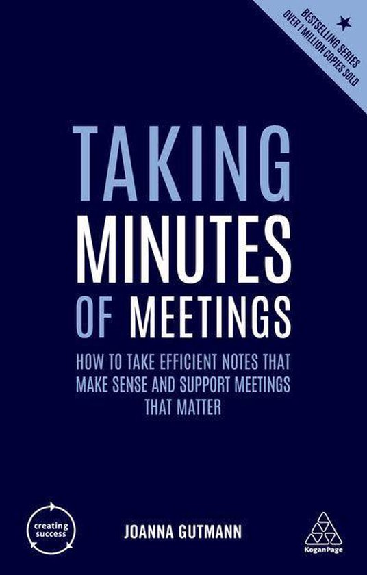Creating Success series - Taking Minutes of Meetings - cover