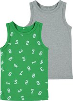 Name it Jongens 2 pack Tanktop - Med Green - Maat 86