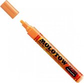 Molotow ONE4ALL 4mm Acryl Marker - Fluoriserend Oranje - Geschikt voor vele oppervlaktes zoals canvas, hout, steen, keramiek, plastic, glas, papier, leer...