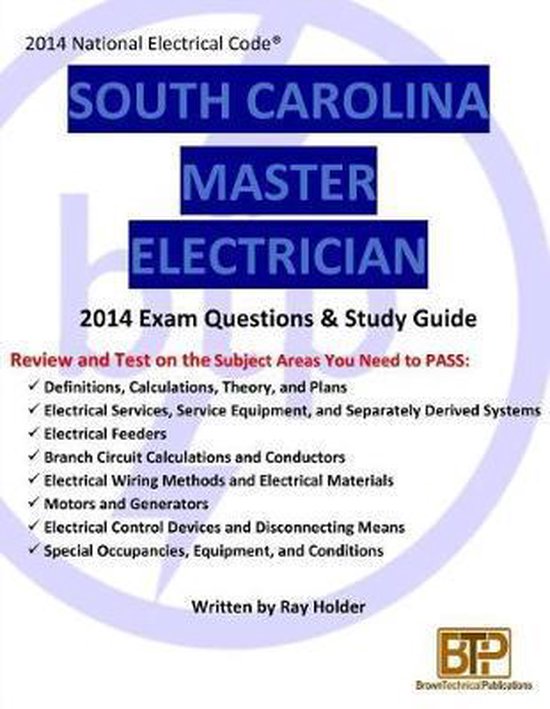 South Carolina 2014 Master Electrician Study Guide - cover