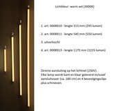 Compacte LED verlichting * warm wit egaal licht 3000K * montagebalk * 117.5 cm * LED lamp * 230V