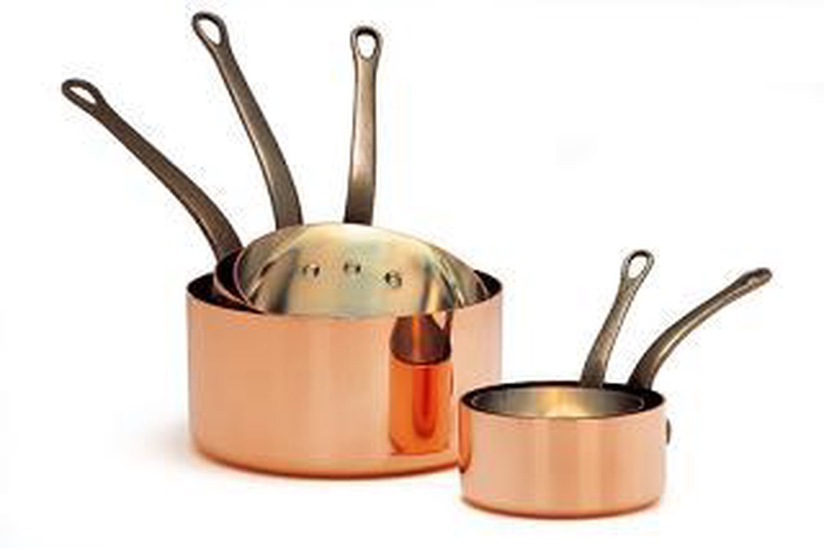 Baumalu 207031 jam bowl, for all cookers except induction, 12 l, 40 cm, copper, silver, 40 cm