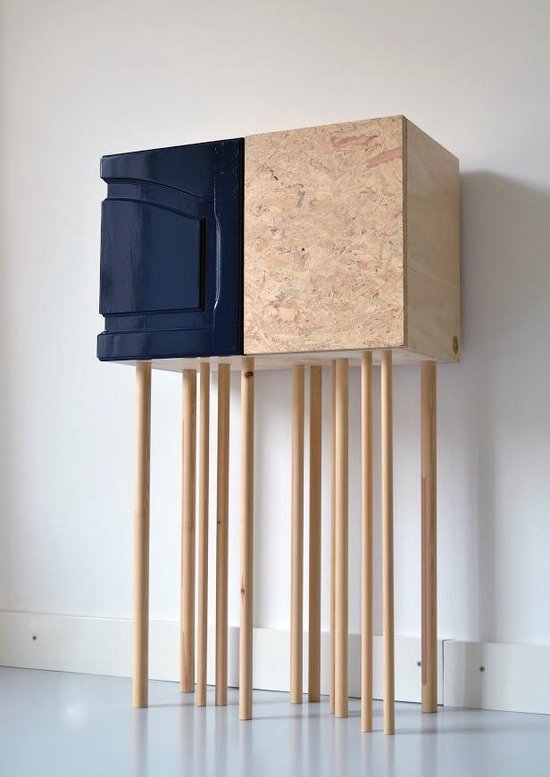 handmade furniture nr.44 hoge poten - Berkenhout multiplex | bol.com