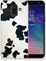 Geschikt voor Samsung Galaxy A6 (2018) TPU Hoesje Design Koeienvlekken