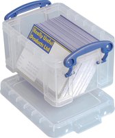 25x Really Useful Box visitekaarthouder 0,3 liter, transparant