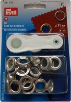 Prym Nestelringen 11 mm zilver 15 stuks