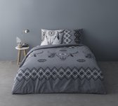 Luxe Katoen Percale Dekbedovertrek Lits-Jumeaux 240 x 220cm Isodore