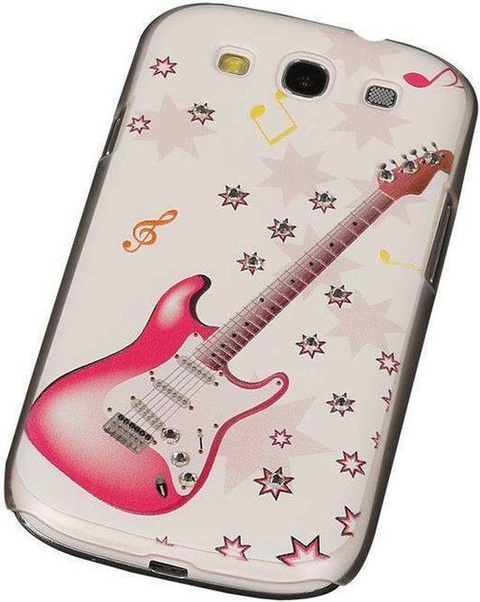 3D Hardcase met Diamant Galaxy S3 I9300 Gitaar - Back Cover Case Bumper Hoesje