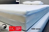 Luxe Micro-Pocket 1000 veren + Traagschuim Matras - 160x200cm