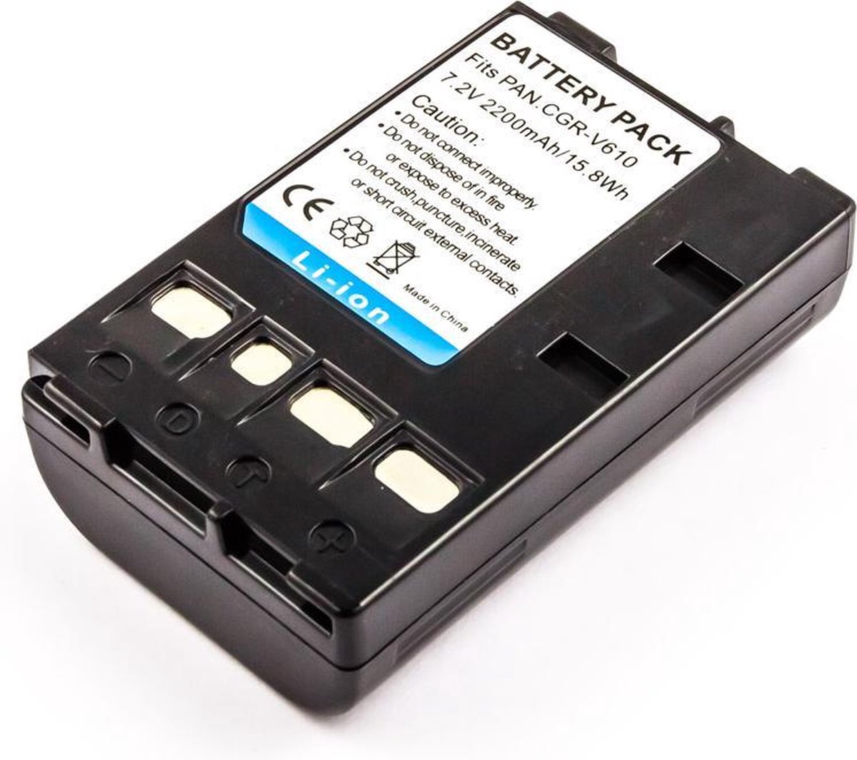 AccuCell-batterij geschikt voor Panasonic CGR-V14S-batterij CGR-V610 CGR-V620