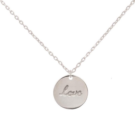 Fate Jewellery Ketting FJ4077 - Love pendant - 925 Zilver - 45cm