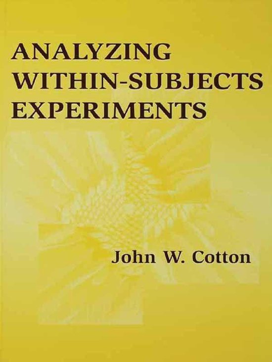 Analyzing Within-subjects Experiments - cover