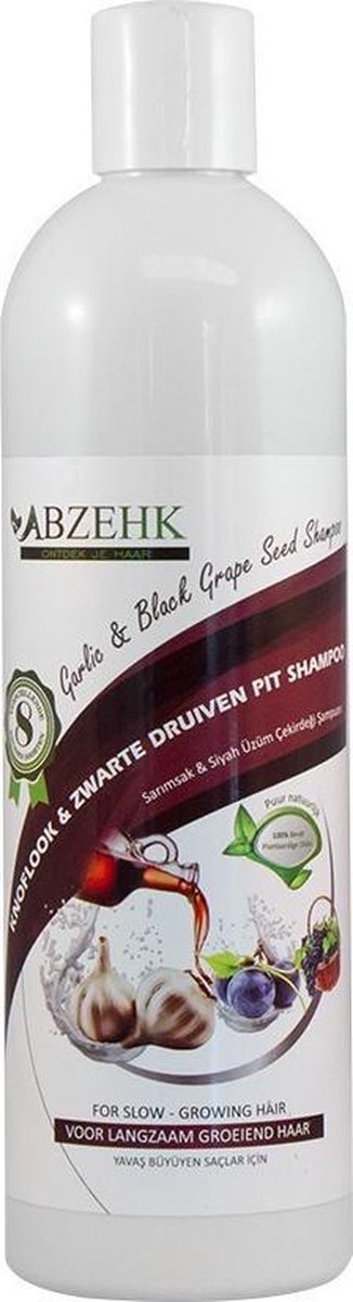 Abzehk Knoflook & Zwarte Druivenpitten Shampoo 400ml