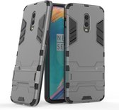 OnePlus 6T Hoesje - Armor Kickstand - Grijs