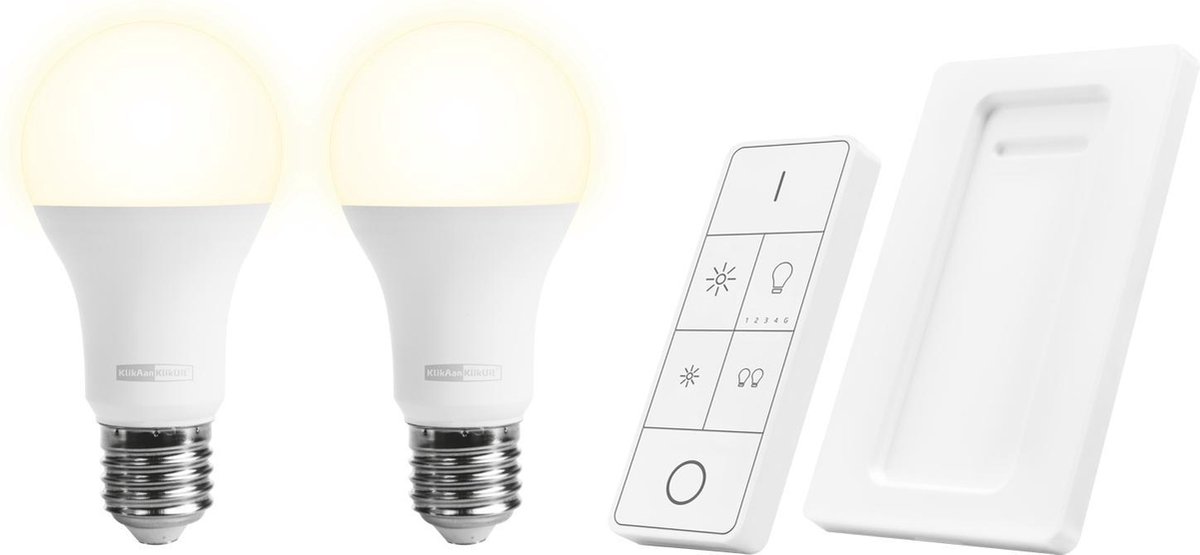 KlikAanKlikUit Draadloze Dimbare LED-lampen met Afstandsbediening -  ALED2-2709R NL | bol.com