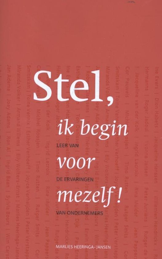 Stel, ik begin voor mezelf - cover