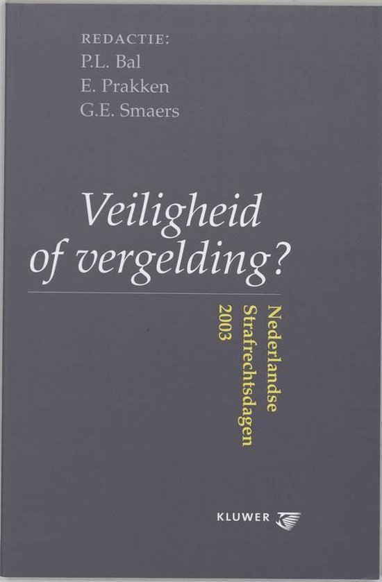 Veiligheid of vergelding ? - cover
