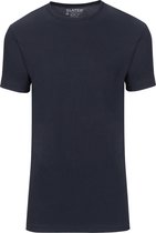 Slater 7510 - BASIC FIT 2-pack T-shirt R-neck  s/sl navy S 100% cotton