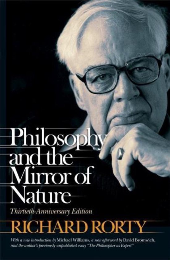 Couverture du livre 'Philosophy and the Mirror of Nature' par Richard Rorty, édition du 30e anniversaire.