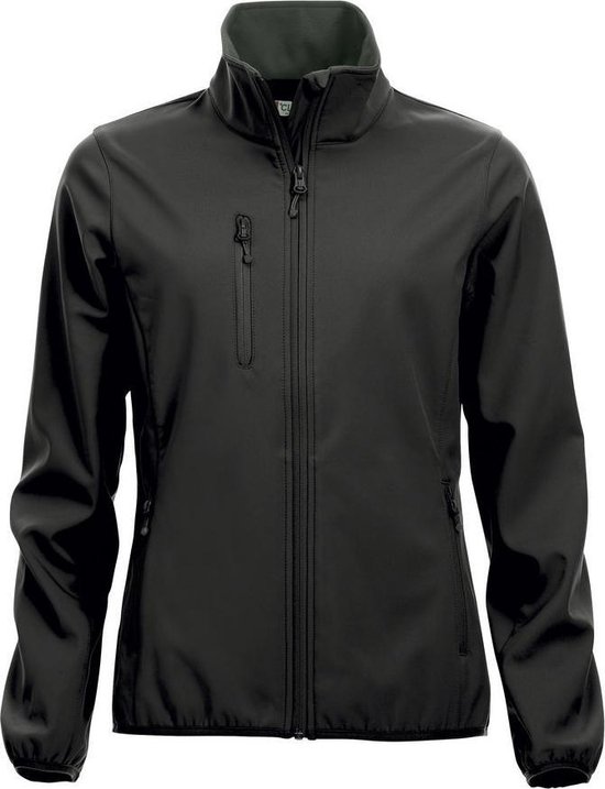 Clique Basic Softshell Jacket Ladies 020915 - Vrouwen - Zwart - XXL