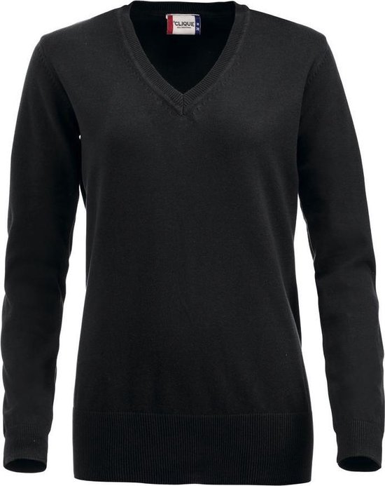 Aston dames V-neck sweater zwart xl