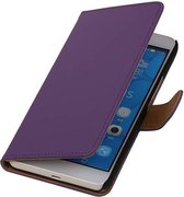 Bookstyle Wallet Case Hoesjes voor Huawei Honor 6 Plus Paars