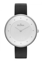 Skagen - Horloge SKW2232 - Horloge - Leer - Zwart - 38 mm