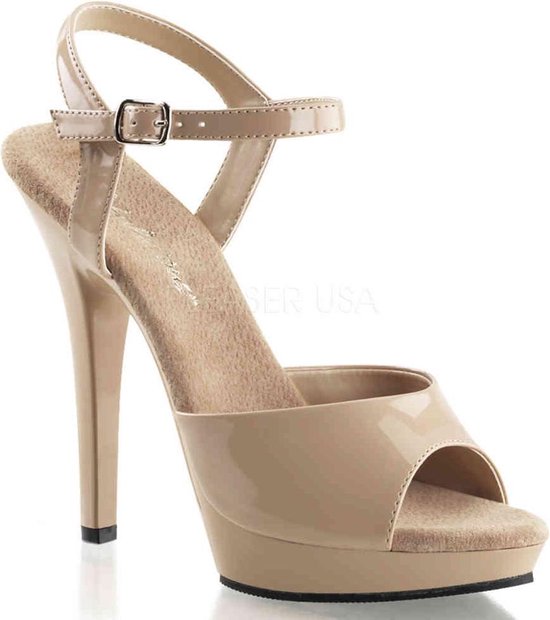 EU 41,5 = US 11 | LIP-109 | 5 Heel, 3/4 PF Ankle Strap Sandal