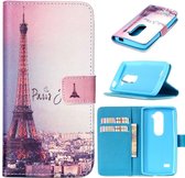 iCarer Eiffel tower wallet case hoesje LG K10