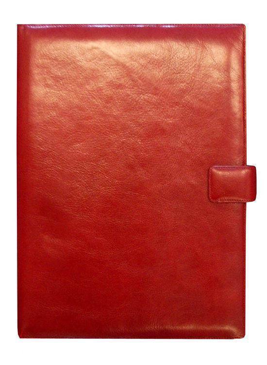 Cover van het boek 'Luxe lederen Schrijfmap Lugano. A4 Rood'