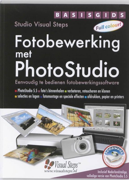 Cover van het boek 'Basisgids Fotobewerking met PhotoStudio 6' van Studio Visual Steps