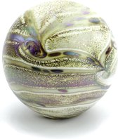 Urne à éléments en cristal de verre - Ivoire - 1,5 litre - Pierre commémorative - Urne Chien - Urne Chat - Urne Cher - Urne pour cendres