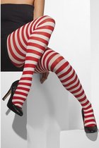 Panty rood/wit voor dames