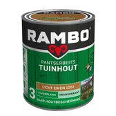 Rambo Pantserbeits Tuinhout Zijdeglans Transparant - Gelijkmatig Vloeiend - Licht Eiken - 0.75L