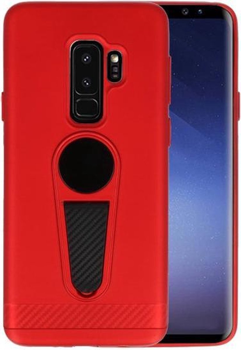 Rood Magneet Stand Case hoesje voor Samsung Galaxy S9 Plus