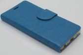 Xssive Hoesje voor LG K8 - Book Case - geschikt voor 3 pasjes - turquoise