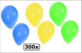 300x Brazilie ballonnen - ballon helium landen festival Brasil feest decoratie party