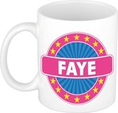 Faye naam koffie mok / beker 300 ml  - namen mokken