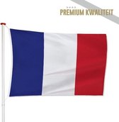 Franse Vlag Frankrijk 100x150cm - Kwaliteitsvlag - Geschikt voor buiten