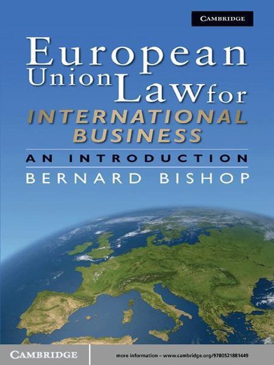 European Union Law for International Business - cover
