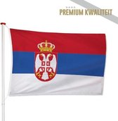 Servische Vlag Servië 100x150cm - Kwaliteitsvlag - Geschikt voor buiten