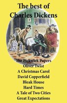 Omslag The best of Charles Dickens: The Pickwick Papers, Oliver Twist, A Christmas Carol, David Copperfield, Bleak House, Hard Times, A Tale of Two Cities, Great Expectations