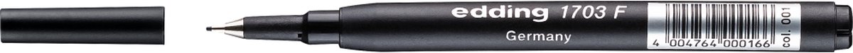 Edding 1703 F Fineliner Navulpatroon Zwart