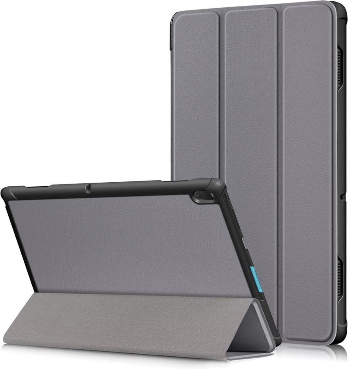 Lenovo Tab E10 Hoesje - Tri-Fold Book Case - Grijs