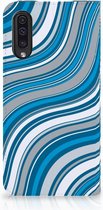 Coque Stand Samsung Galaxy A50 Design Waves Blue