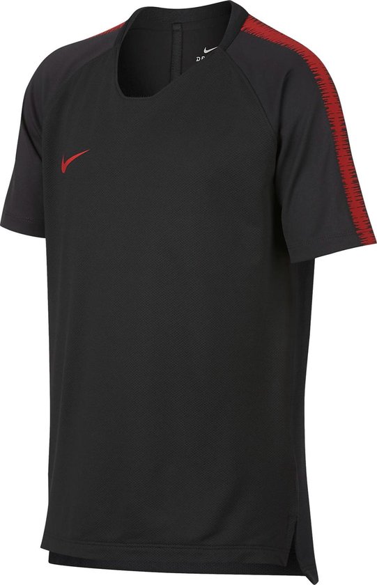 Nike Breathe Squad Top Junior Sportshirt -  - Unisex - grijs/rood